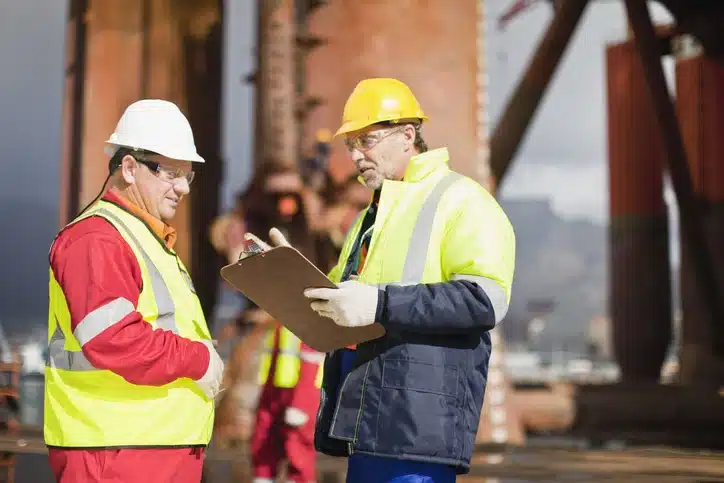 Manager using management styles to engage employees at oil rig site.