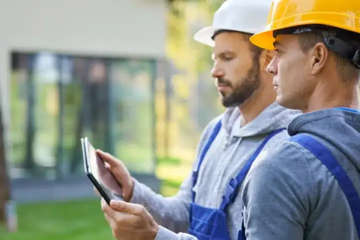 Leading with empathy as leader looks over work plans with care for employee.