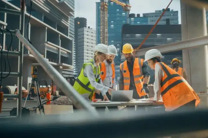 Workers gathered to discuss plans and build trust in the workplace.
